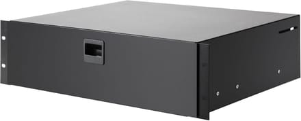 Racklade 3HE - Opberglade - Apparatuur Opslag - 2/3 Uitschuifbaar - 19 Inch - Zwart