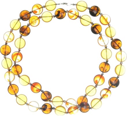 Behave - Lange kralen ketting - Bruin - 110 cm