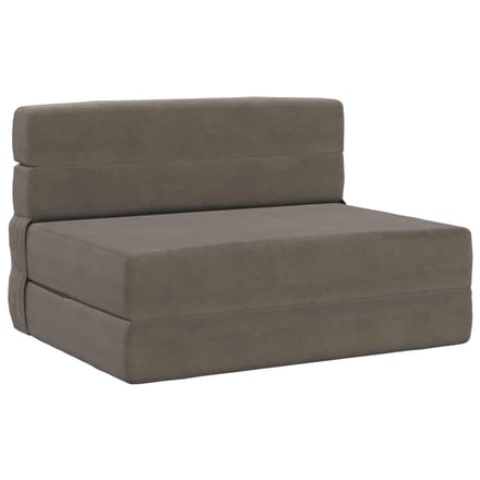 vidaXL - Vouwbare - Sofa - Bed - Lichtgrijs - 70 - x - 72 - x - 60 - cm - Stof