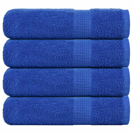vidaXL - Douchehanddoeken - FROGN - 4 - st - 70x140 - cm - 360 - g/m² - blauw