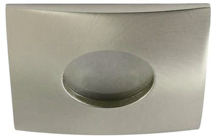 IP44 LED inbouwspot - Aina -Vierkant RVS Look -Koel Wit -Dimbaar 4.9W -Philips