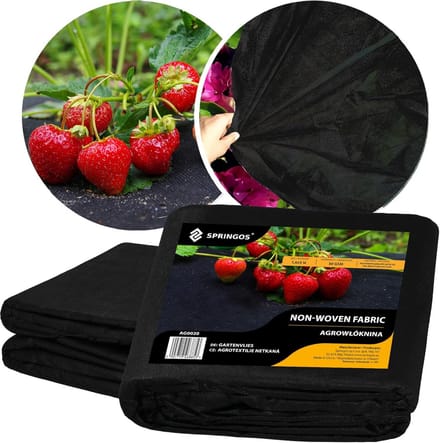 Onkruiddoek Tuinvlies 1,6 x 5 m Sterk 50g/m2 Zwart
