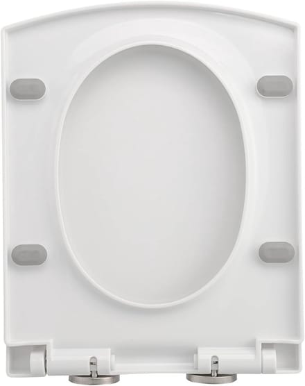 Multifunctionele Toiletbril met Zachte Sluiting van PP Materiaal - Rectangular, Vertraagde Sluiting, Afneembaar, Geschikt voor Alle Normale Toiletten