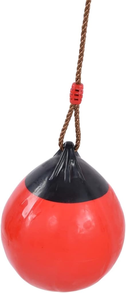Opblaasbare Schommel - Balschommel Speelgoed - Buiten Spelen - Hoge Sterkte Taaiheid - 29cm Diameter - Rood