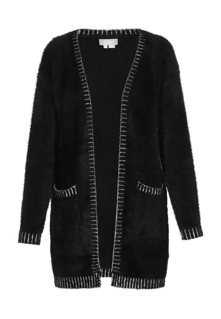 usha Vest Dames zwart en wit