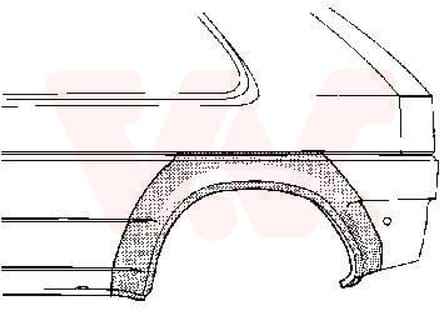 Van Wezel - ACHTER SCHERM VOOR OPEL ASTRA F 1991-1998 ARC285010VWAN