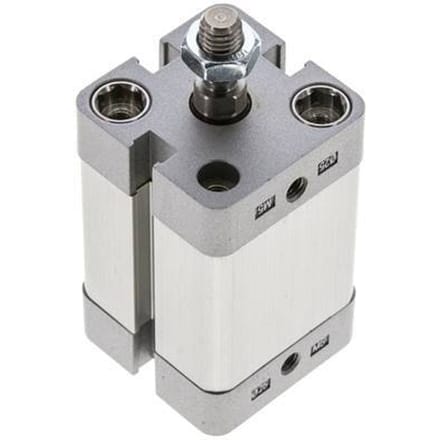 ISO 21287 Compacte Dubbelwerkende Cilinder 25-25mm - Magnetisch - Mannelijke Stang