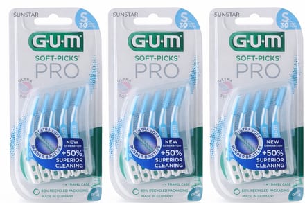 GUM Soft-Picks PRO Small - 3 x 30 stuks - Voordeelverpakking