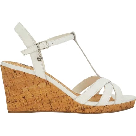 Dune London Dames/Dames Keep Leren T-Bar Sleehakken (Wit)