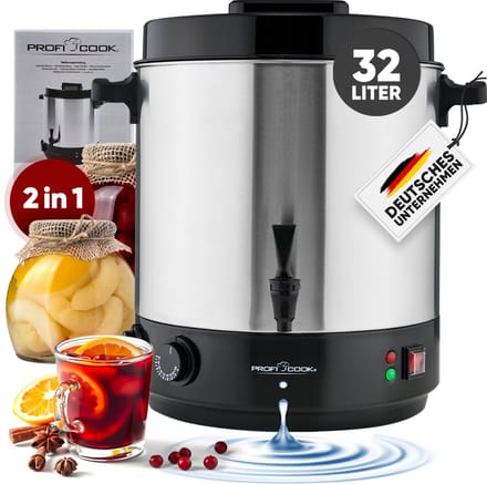 ProfiCook EKA 1283 - Inmaak- en warme drankautomaat - 32 Liter -2100W