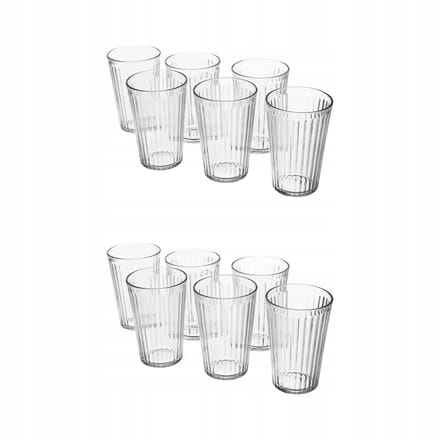 Glazen 43 cl, Set van 6, Gehard Glas, Merkloos