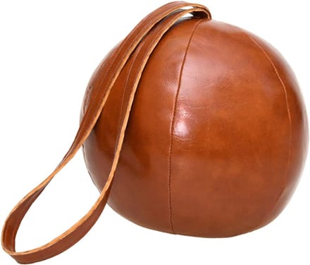 Deurstopper Kunstleer - Vloer Stopper - Deuren Open Houden - Stabiele Vorm - 16.3 cm Breed - Bruin