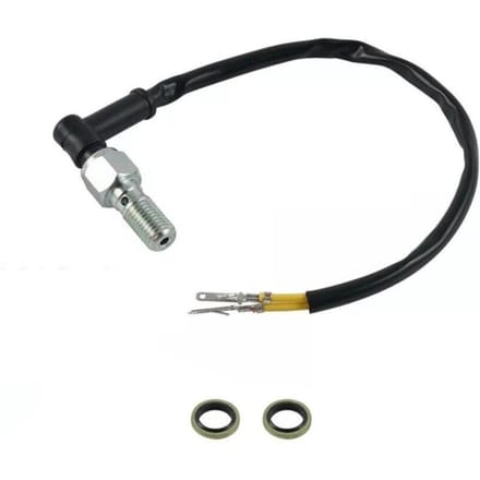 Motorfiets Achter Hydraulische Druk Remlichtschakelaar M10x1.0 Enkele Banjo Bout black