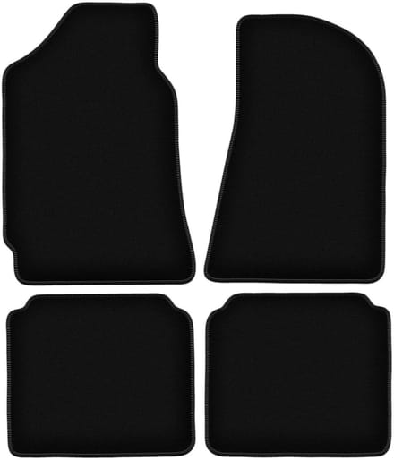 BASIC zwarte veloursmatten voor: FSO Polonez liftback (1971-2002)