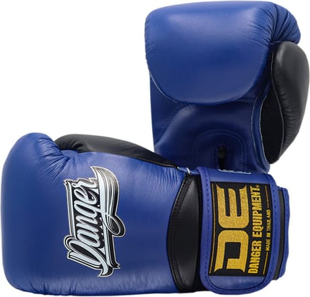 Danger Rocket Bokshandschoenen - Echt Leer - Blauw 10 oz