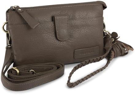 Bag2Bag Dover - Leren Crossbody / Schoudertas - Clutch Fudge