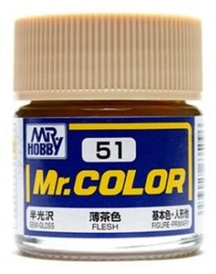 Gunze Mr. Hobby C-051 - Mr. Color 10 ml Flesh - Lacquer Modelbouwverf