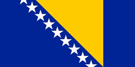 Vlag Bosnië en Herzegovina 300x450cm