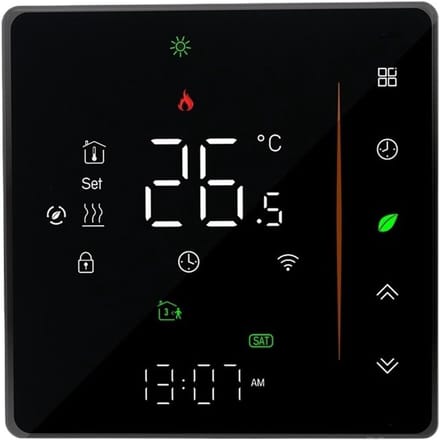 Wifi Thermostaat - Slimme Regelaar - Verwarming Instellen - App Bediening - 48 inch Scherm - Wit