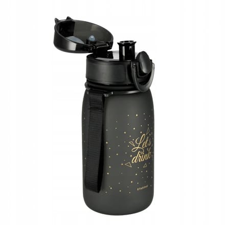 Starpak Bidon Ombre Black-Gold 400ml - Ideale Schoolbeker