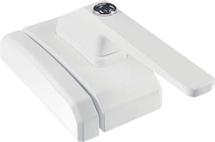 Abus raamslotgreep - wit - FO400N W - ALO125 - gelijksluitend