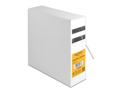 Delock Heat shrink tube box, Shrinkage ratio 2:1, 15 m x 1.2 mm transparent