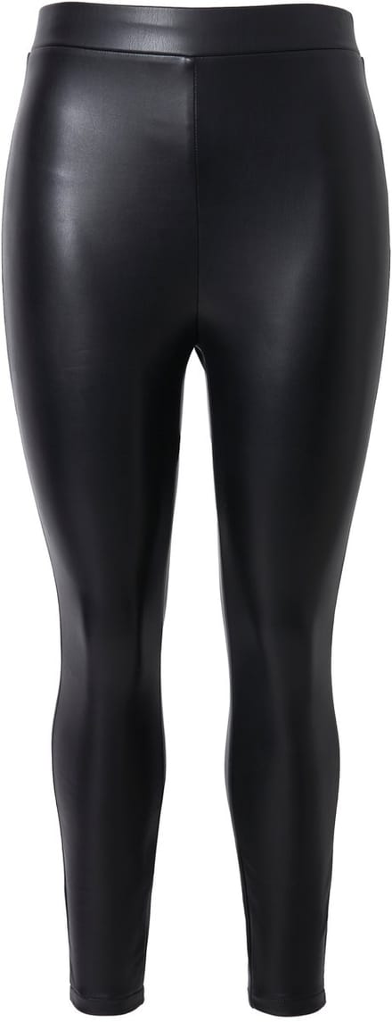 Studio Untold - Dames - Legging gecoat elastisch elastische tailleband - Zwart - Maat 58+