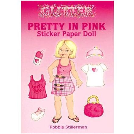 Glitter Pretty In Pink Sticker Paper Doll - Stillerman, Robbie