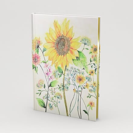 Bookbound notitieboek Peter Pauper Watercolor Sunflower