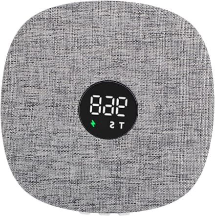 Platte Luidspreker - Onder Kussen - Rustige Nachtrust - Stereogeluid Timer - 13 x 13 cm - Grijs