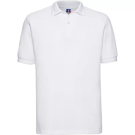 Men's Hardwearing Polycotton Poloshirt 'Russell' Black - XXL