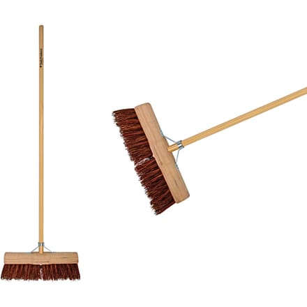 Bezem 45 cm | met steel | binnen & buiten