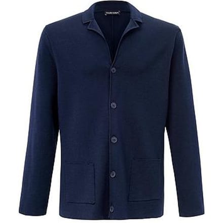 Tricotblazer reverskraag Van Louis Sayn blauw