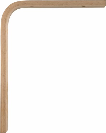 AMIG Plankdrager/planksteun van hout - lichtbruin - H200 x B150 mm - boekenplank steunen