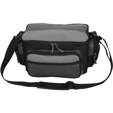 Draagbare Vislokken Doos Opbergtas Verstelbare Riem Accessoirehouder Pouch gray