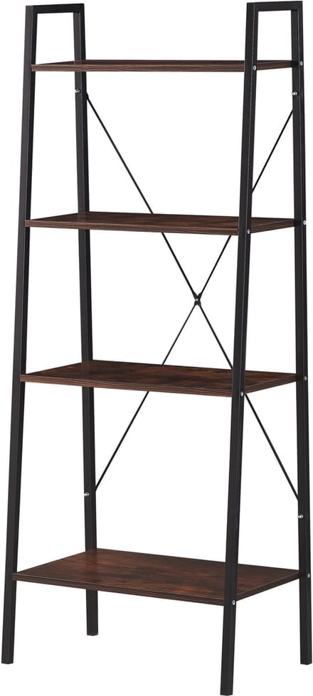 Luxury4Home ALTE R2 - Boekenkast - Loftstijl - Draagbaar - Zwart / Rustiek Eiken