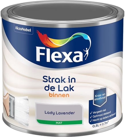 Flexa - Strak In De Lak Binnenlak Mat - Lady Lavender - Mengverf - 500 Ml
