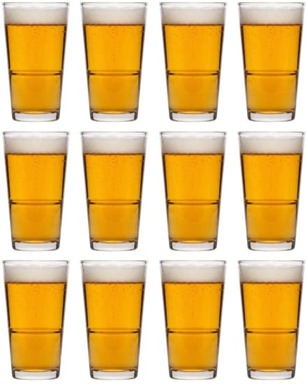 Cookinglife Bierglazen Vaasje / Amsterdammer 340 ml - 12 stuks