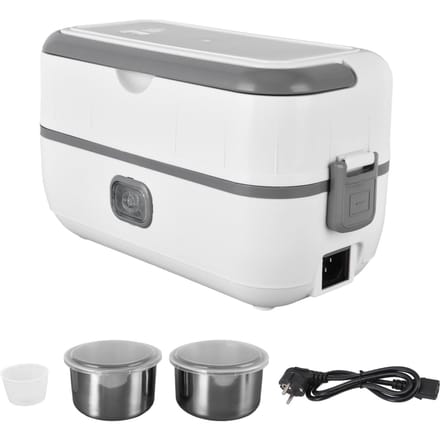 Elektrische Lunchbox Isolatie Vierkant Zelfverwarmend Afneembare Container Waterdichte Interface L(for 6.5-9kg) gray
