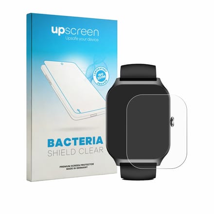 upscreen - Screenprotector voor Kriutefy Smartwatch 1.83" - Folie Beschermfolie transparant antibacterieel