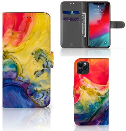 Hoesje Apple iPhone 11 Pro Max Watercolor Dark