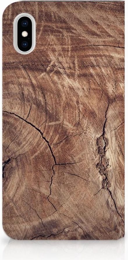 Apple iPhone Xs Max Book Wallet Case Tree Trunk