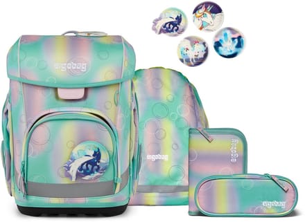 ergobag schooltas Cubo Light Set 5-delig ZauBärwelt turquoise