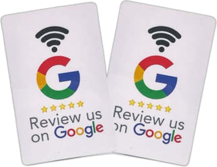 Google Review passen – Wit – NFC – 2 stuks – NTag215 chip