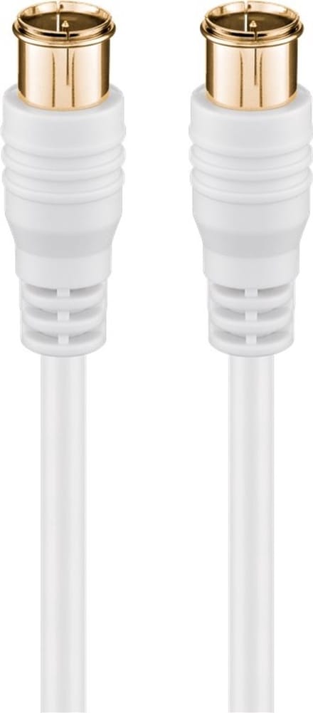 Goobay F-Quick SAT Connection Cable (80 dB), Double Shielded 2.5 m