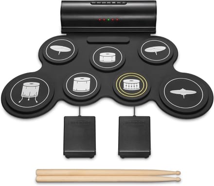Nexvo®Drumstel Elektronisch - Drumstel - Drumstel Elektronisch Volwassen - Wit - 44cm x 28cm x 6cm