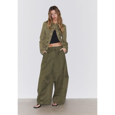 Stradivarius Keper blazer met knopen  Kaki M