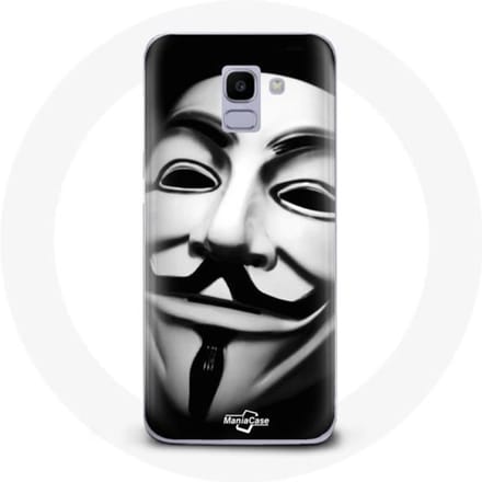 Coque pour Samsung Galaxy A6 2018 Nous sommes légion masque anonyme