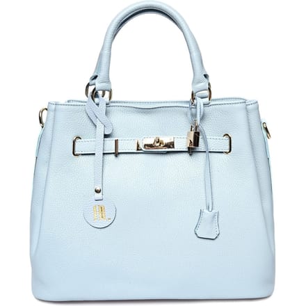 Anna Luchini Turquoise Rundleer Tas