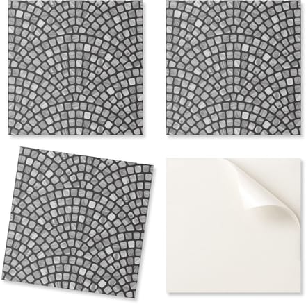 Set vinyltegels met mozaïekprint, 9x30x30 cm